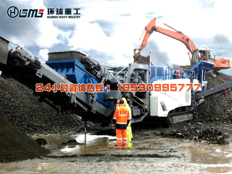 建筑垃圾破碎站中的移動式破碎機偏重于城市建筑施工廢棄物的破碎