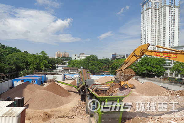 建筑垃圾回收利用設備將建筑垃圾破碎為再生骨料用于再生磚制造