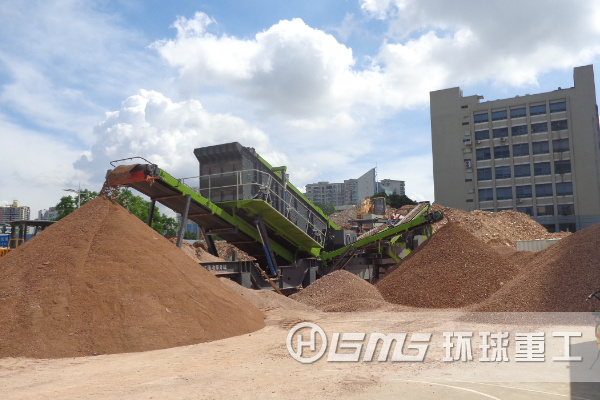  時產100噸的小型建筑垃圾破碎機全套設備
