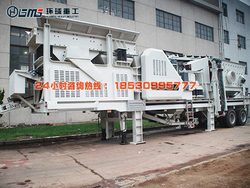 輪胎式多組合建筑垃圾破碎篩分站