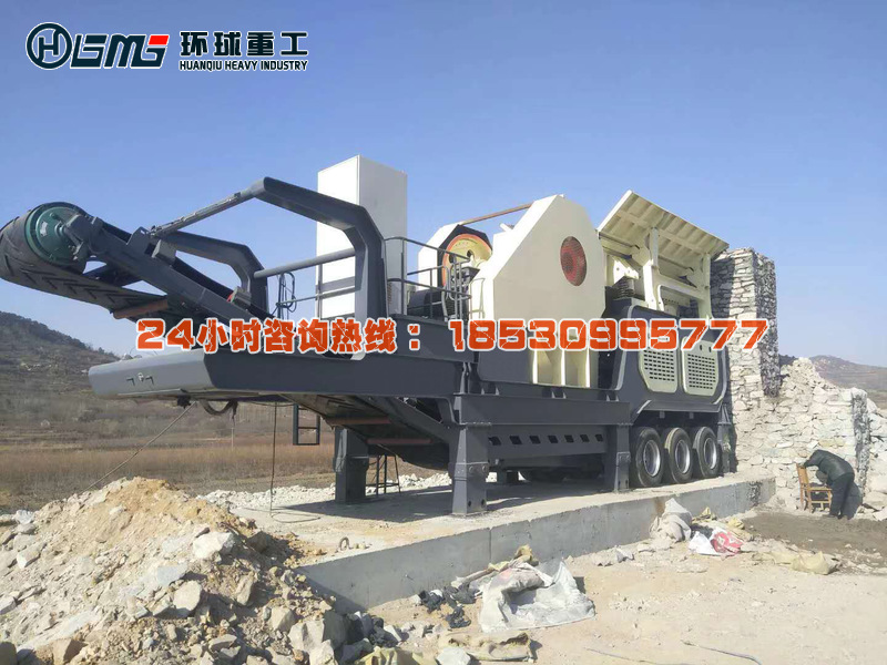 輪胎式顎破建筑垃圾破碎站