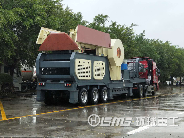 輪胎式移動(dòng)破碎站發(fā)貨圖片